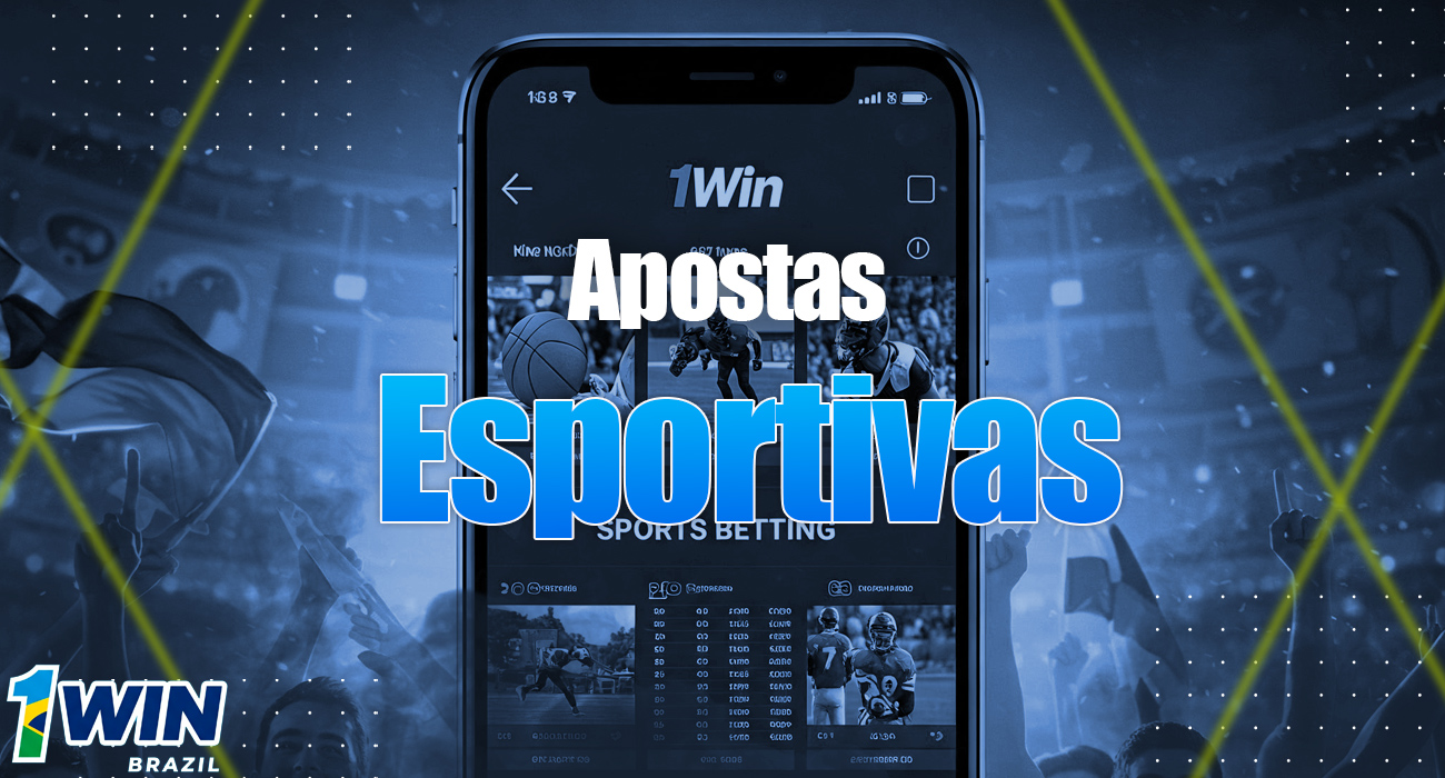 A seção de apostas esportivas do aplicativo 1Win.