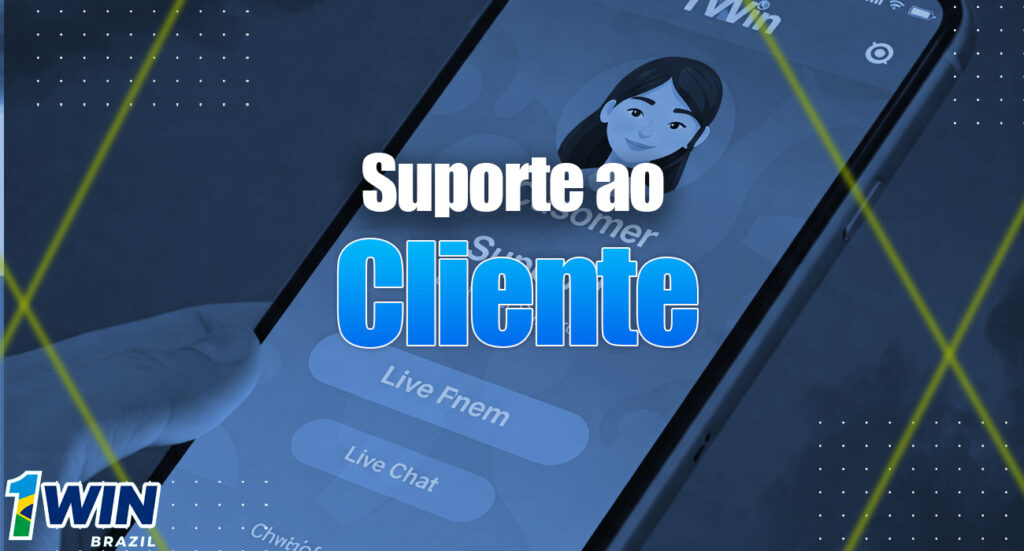 Atendimento ao cliente no aplicativo 1Win.