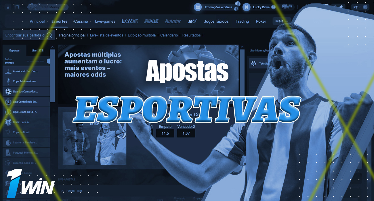 Apostas esportivas com 1Win.