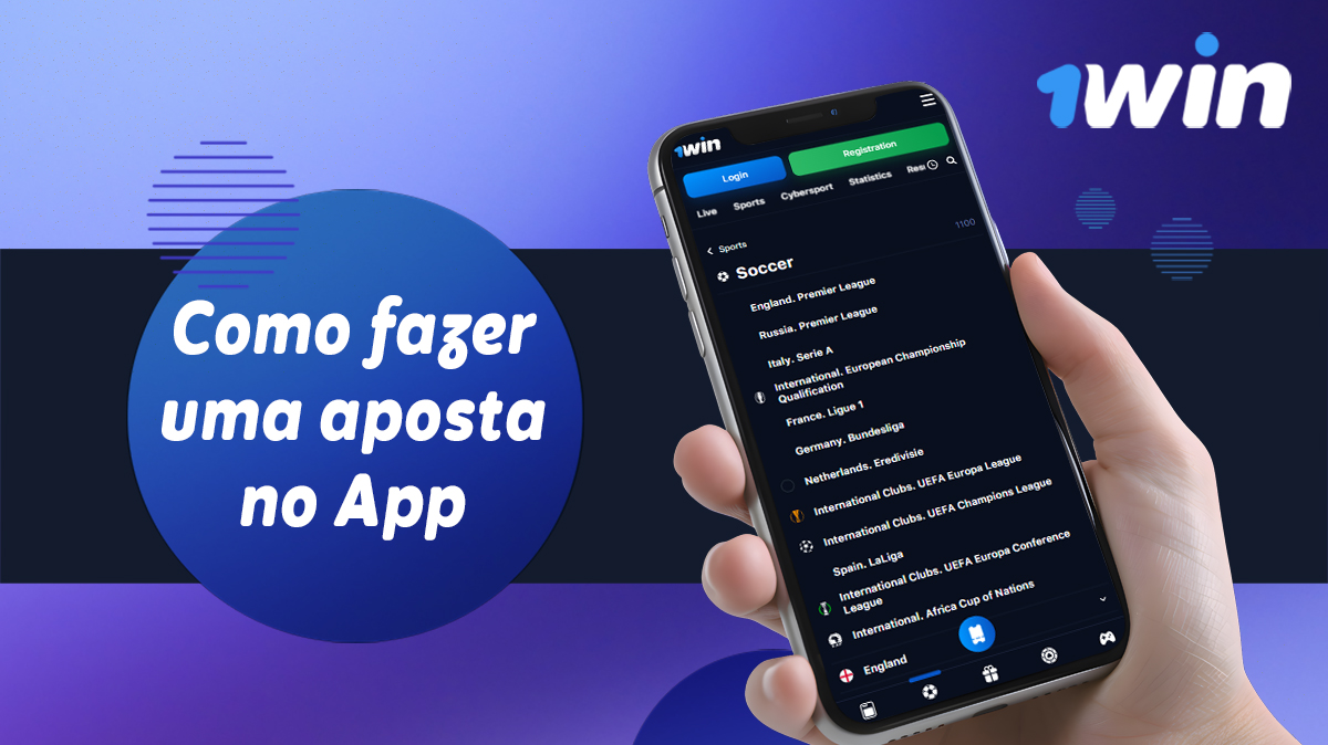 Instruções passo a passo para criar sua primeira aposta no aplicativo 1Win