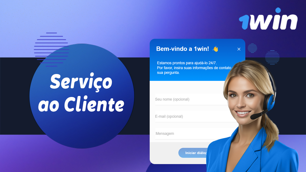 Serviço de apoio do 1Win para utilizadores brasileiros