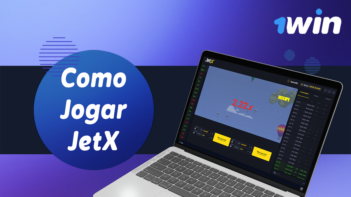 Instruções para começar a jogar JetX no 1win Brasil