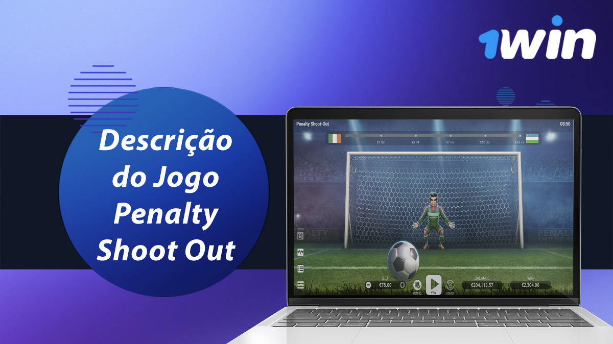 Características gerais do jogo "Penalty Shoot Out" no sítio Web 1win