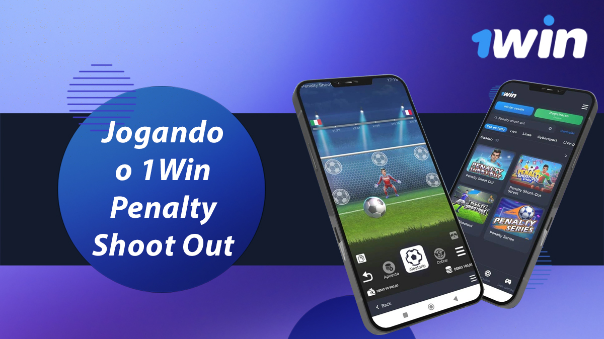 Instruções passo a passo para começar a jogar Penalty Shoot Out em 1win Brasil