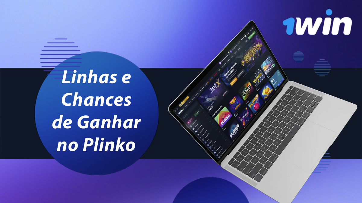 Linhas e hipóteses de ganhar no Plinko no site do casino 1win