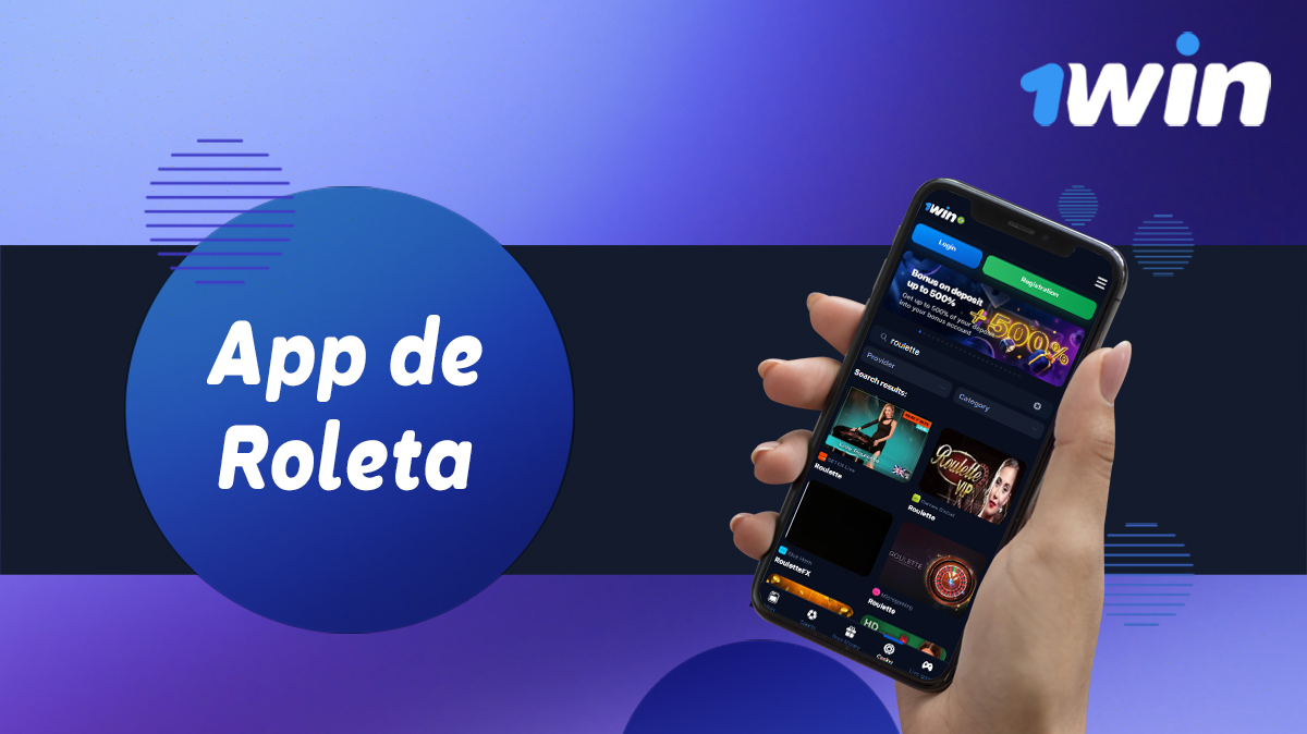 Aplicação móvel 1Win Brasil para jogar roleta online
