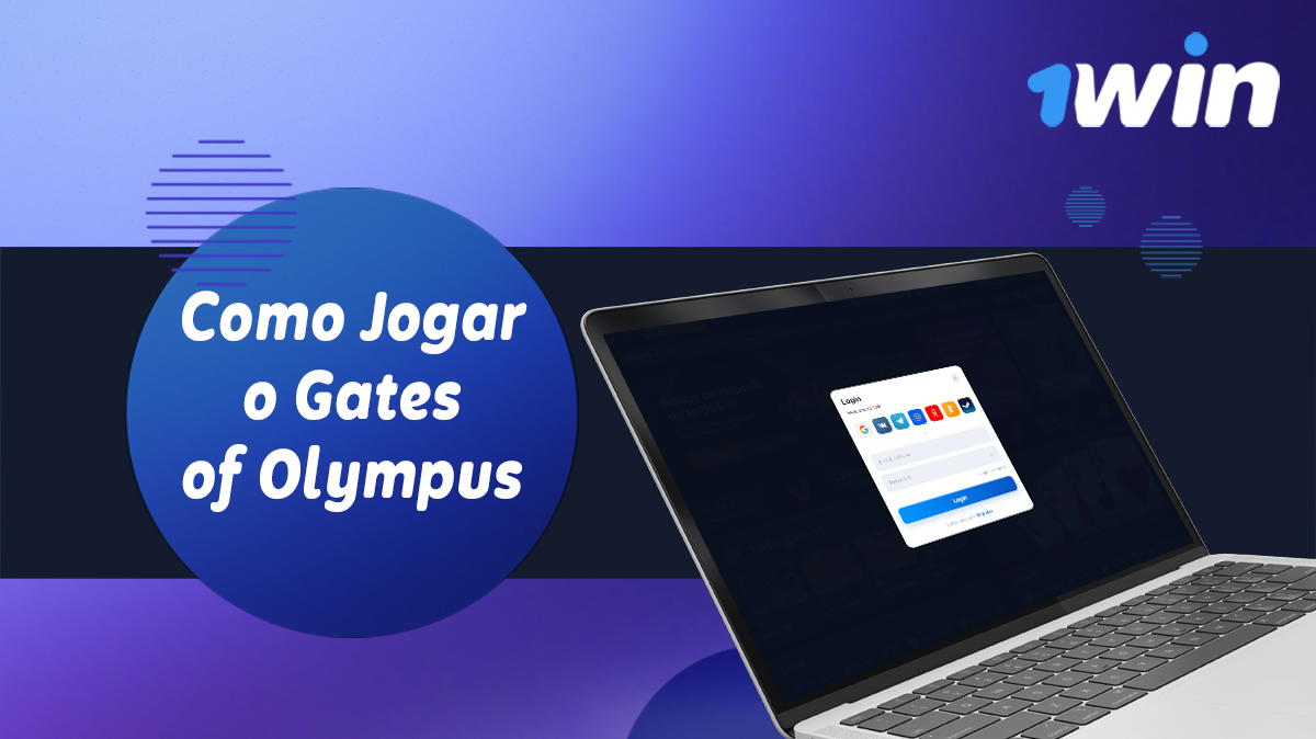 Instruções sobre como começar a jogar na slot Gates of Olympus no 1win Brasil