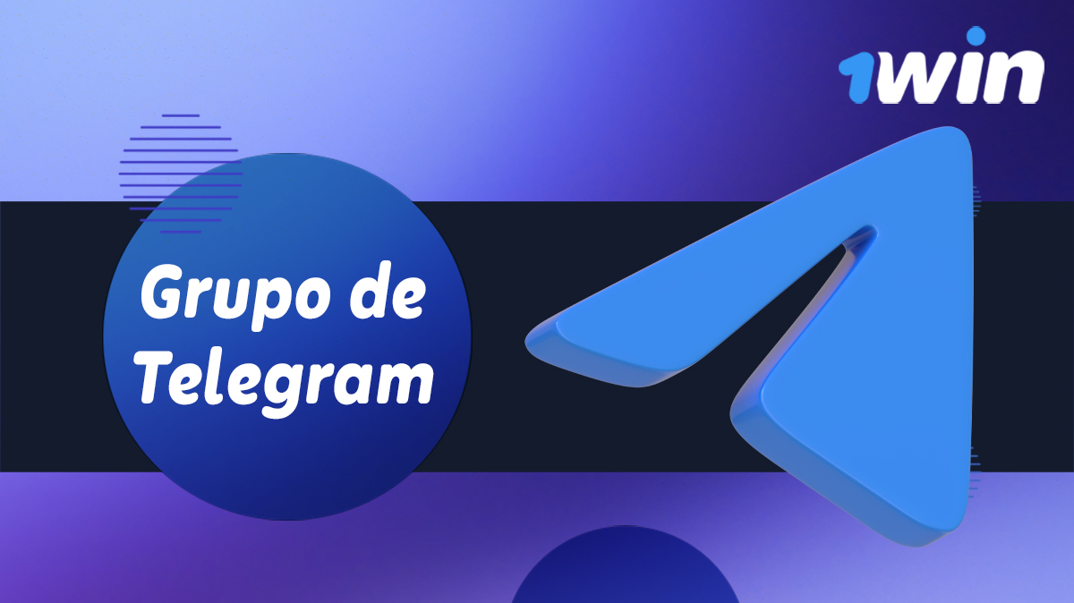 Suporte ao usuário da casa de apostas online 1Win no grupo do Telegram