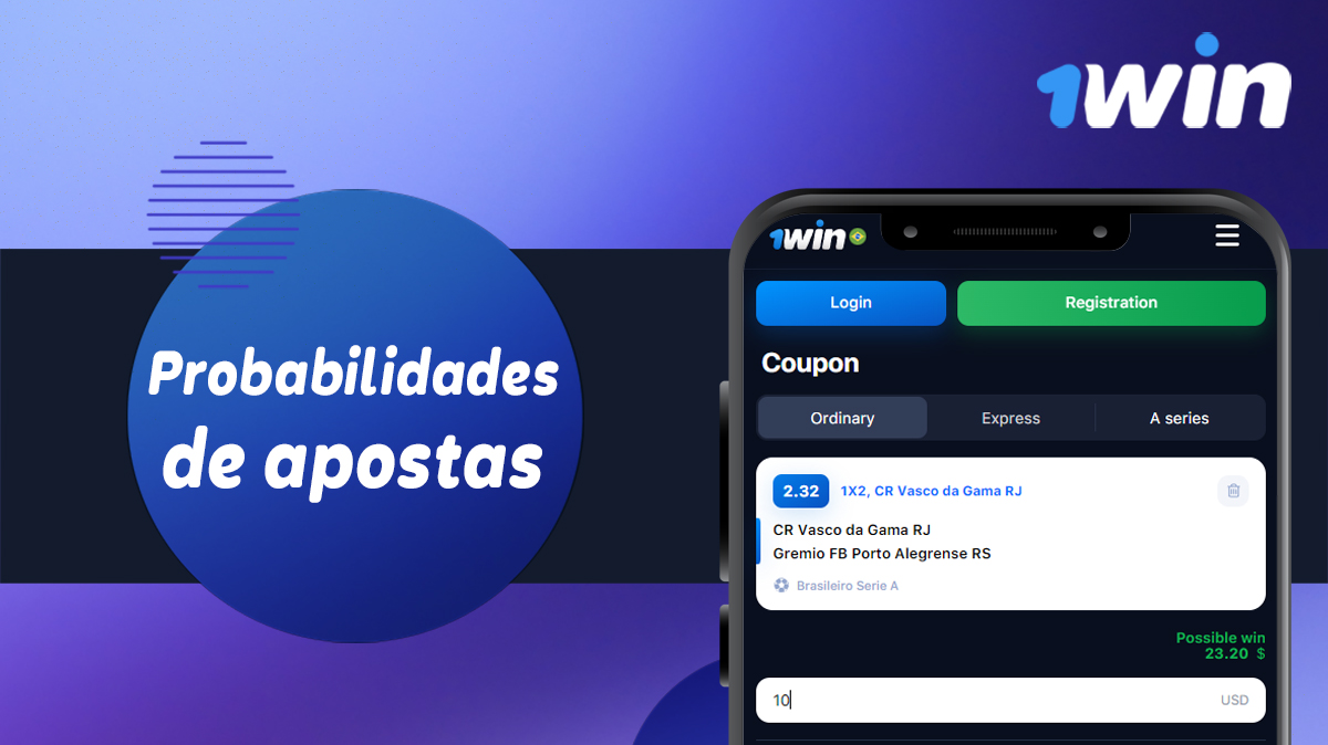 Odds para apostas desportivas da casa de apostas online 1win