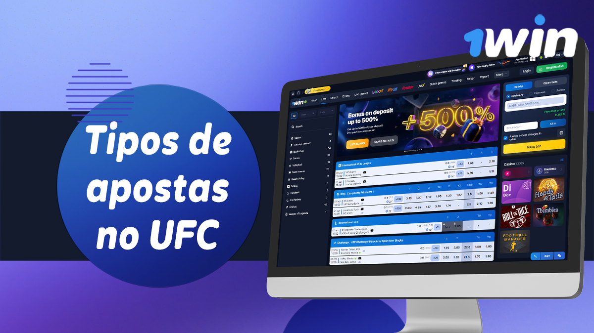 Tipos de apostas na UFС na 1Win Brasil 2024
