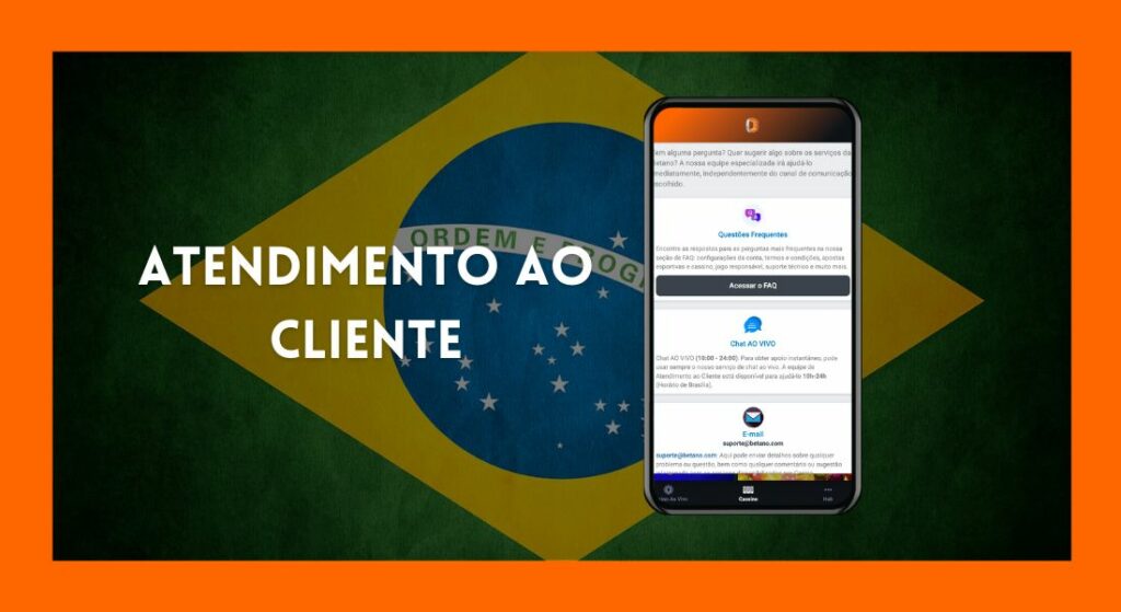como entrar em contato com o suporte técnico do app Betano Brasil