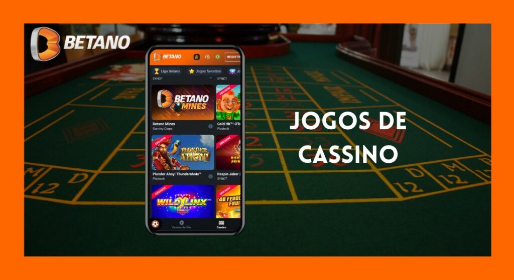 Visão geral dos jogos de cassino no aplicativo Betano Brasil