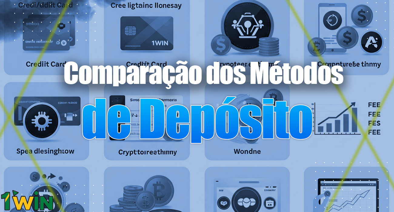 Comparação dos métodos de depósito do 1Win no Brasil.