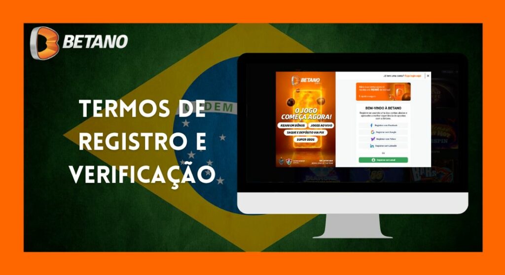 Regras para registrar uma conta de jogador pessoal no site Betano Brasil